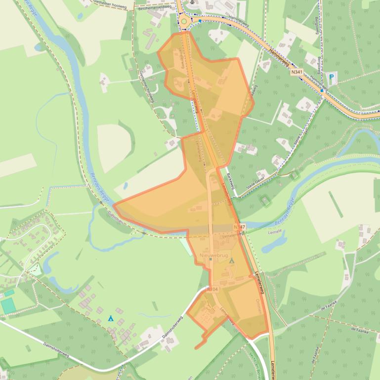 Kaart van postcodegebied 7731PR.