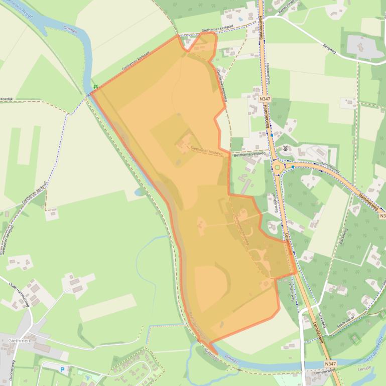 Kaart van postcodegebied 7731PT.