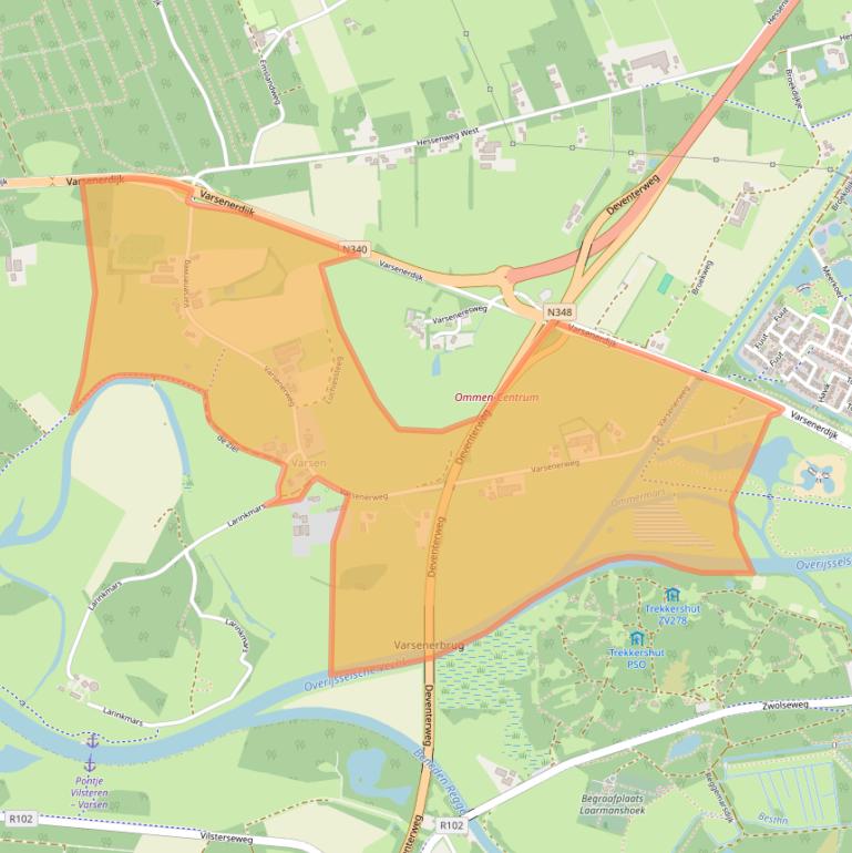 Kaart van postcodegebied 7731PZ.