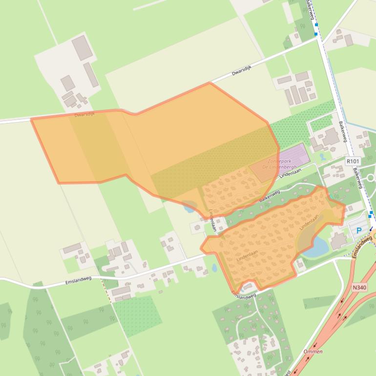 Kaart van postcodegebied 7731RD.