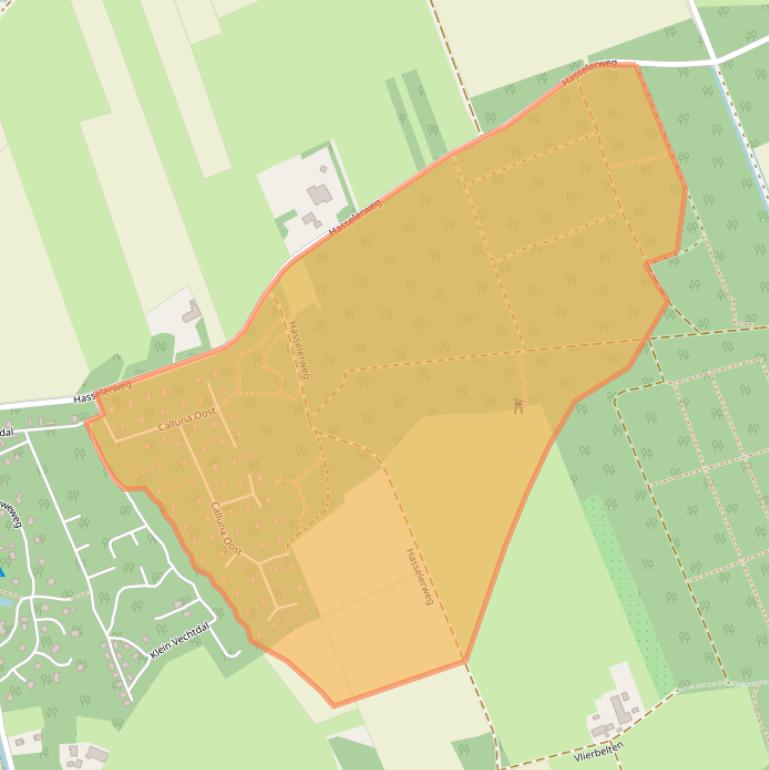 Kaart van postcodegebied 7731RH.