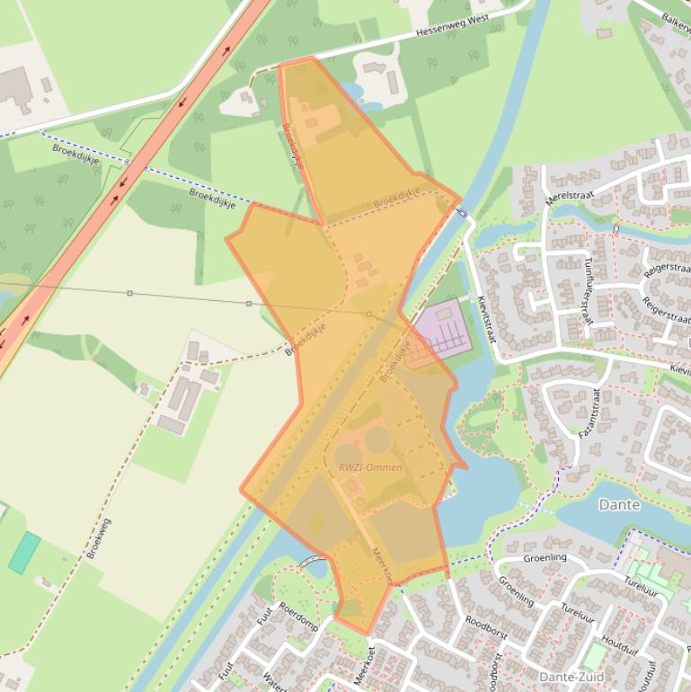 Kaart van postcodegebied 7731RJ.