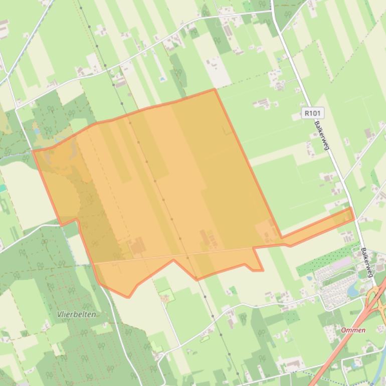 Kaart van postcodegebied 7731RV.