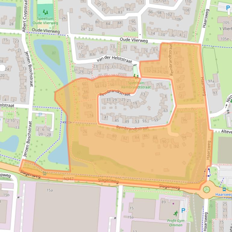Kaart van postcodegebied 7731SG.