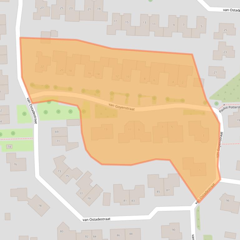 Kaart van postcodegebied 7731SV.