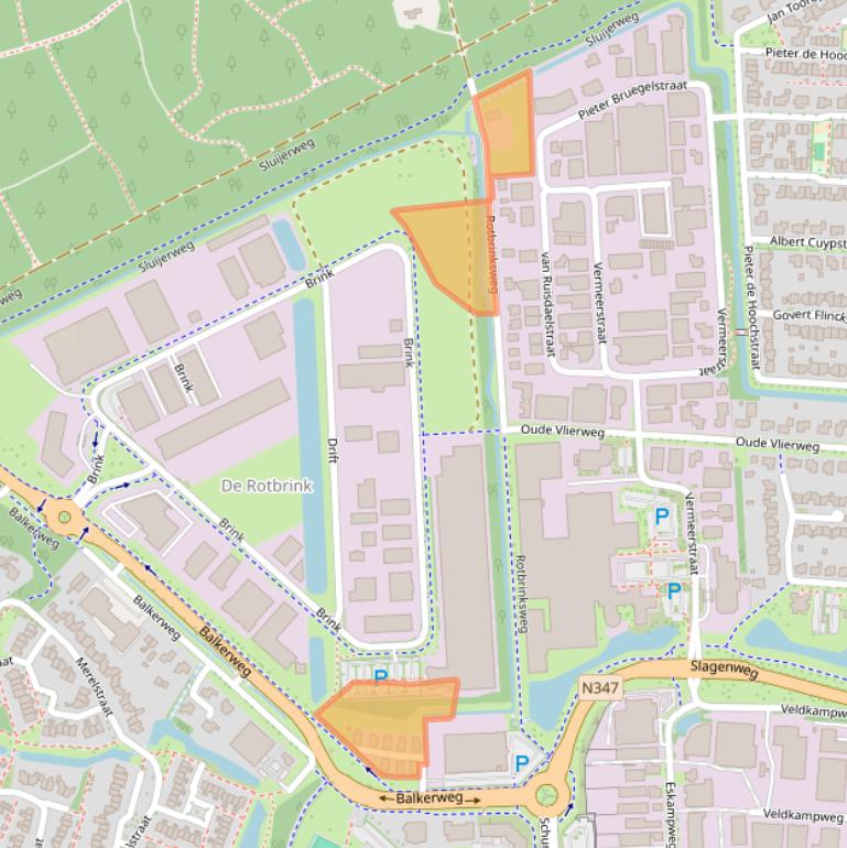 Kaart van postcodegebied 7731TC.