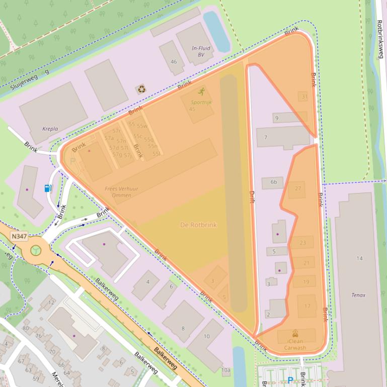 Kaart van postcodegebied 7731TD.