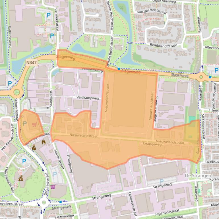 Kaart van postcodegebied 7731TH.