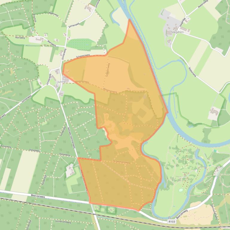 Kaart van postcodegebied 7731TX.