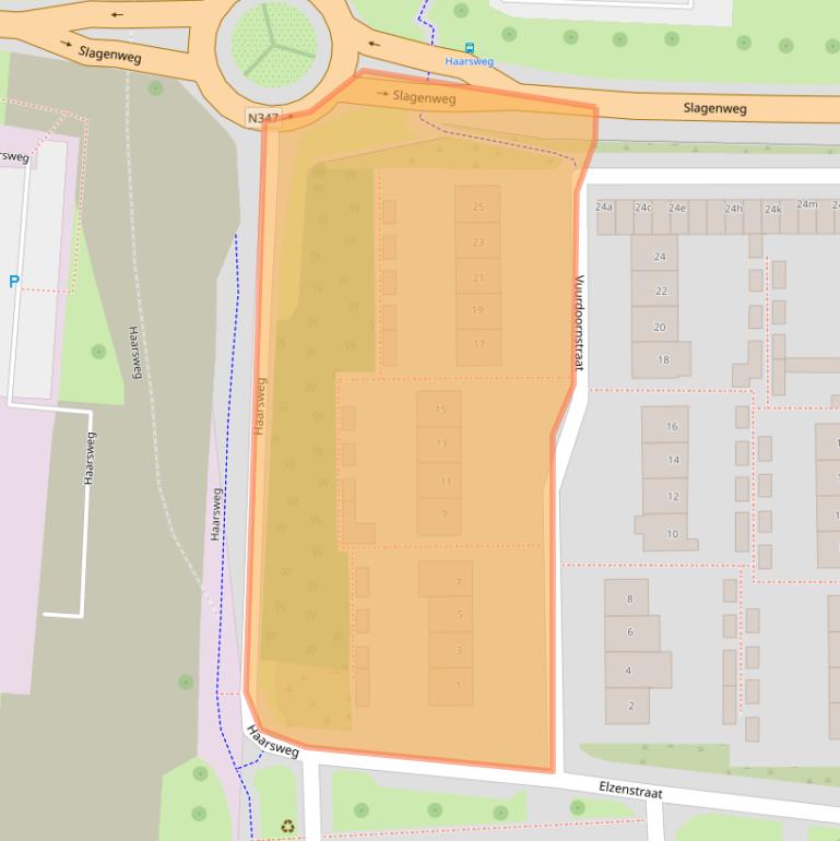 Kaart van postcodegebied 7731VA.