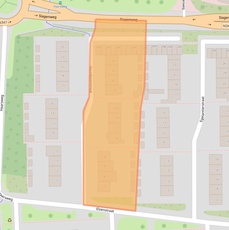 Kaart van postcodegebied 7731VB.
