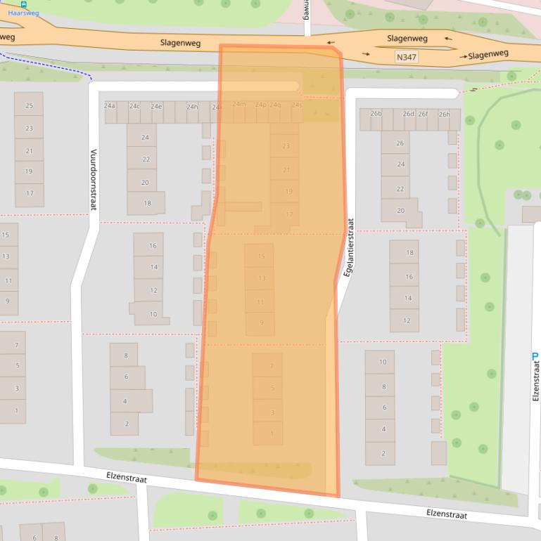 Kaart van postcodegebied 7731VL.