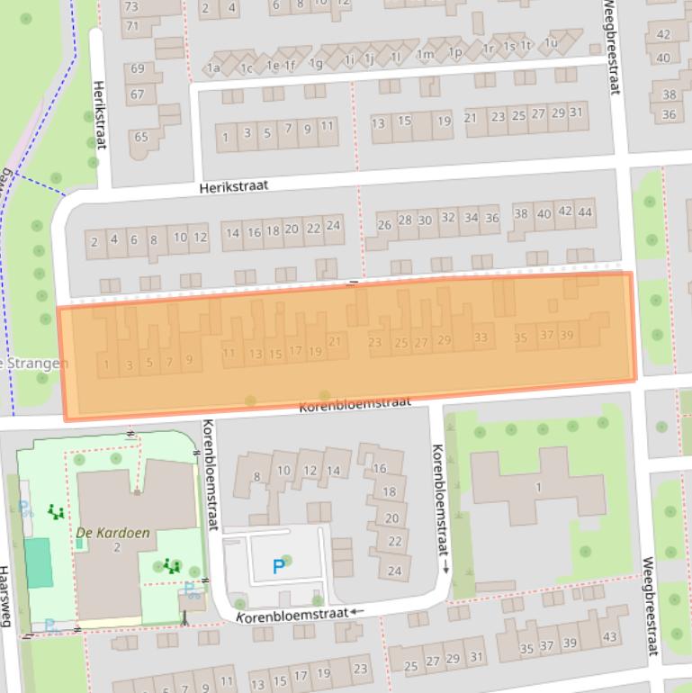 Kaart van postcodegebied 7731VT.
