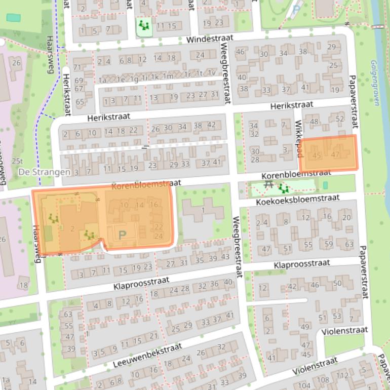 Kaart van postcodegebied 7731VW.