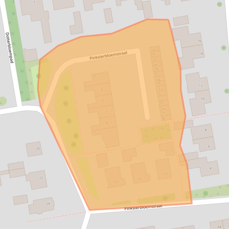 Kaart van postcodegebied 7731XA.