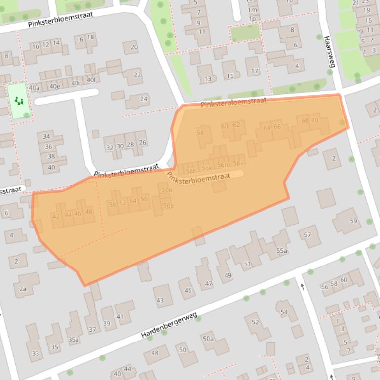 Kaart van postcodegebied 7731XC.