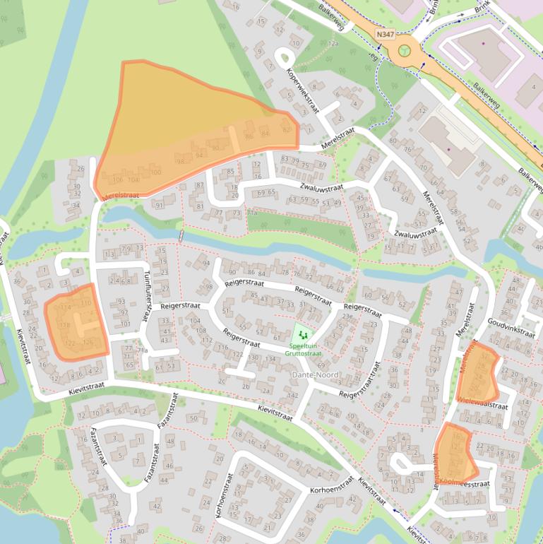 Kaart van postcodegebied 7731XE.