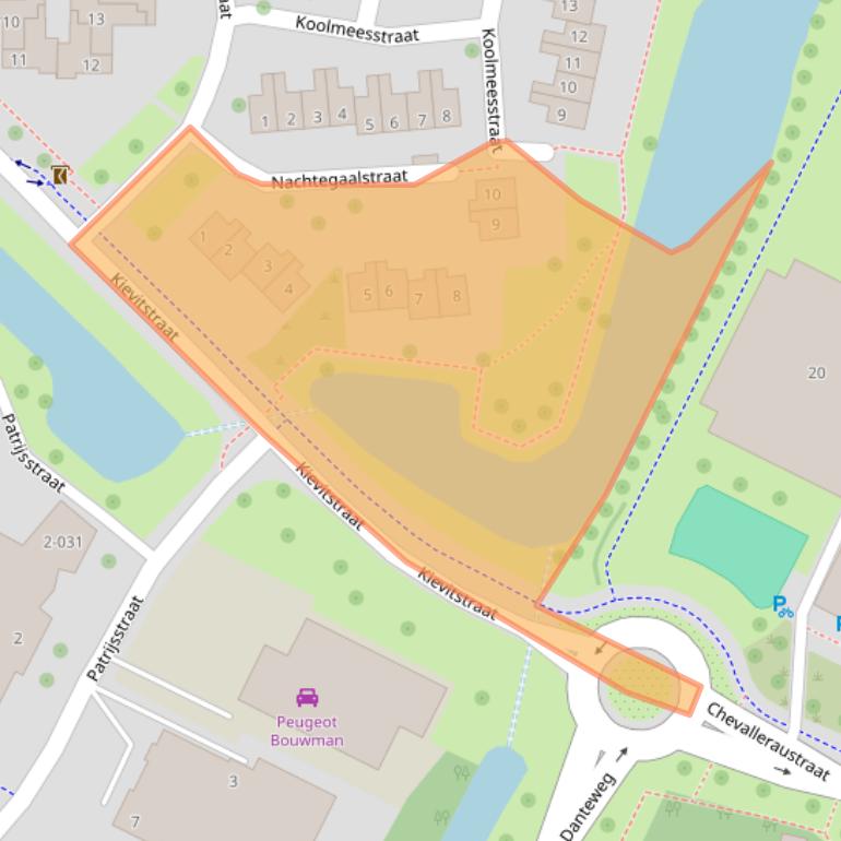 Kaart van postcodegebied 7731XL.