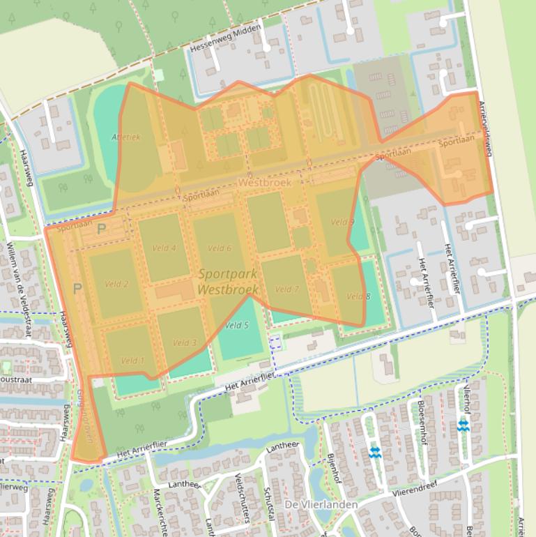 Kaart van postcodegebied 7732AB.