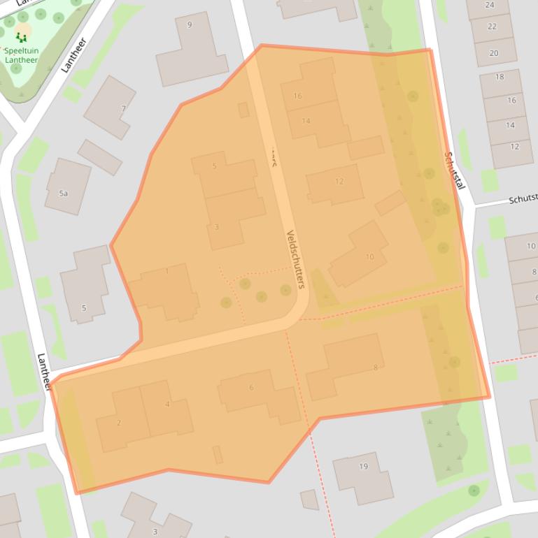 Kaart van postcodegebied 7732BC.