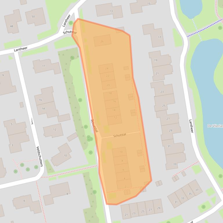 Kaart van postcodegebied 7732BE.