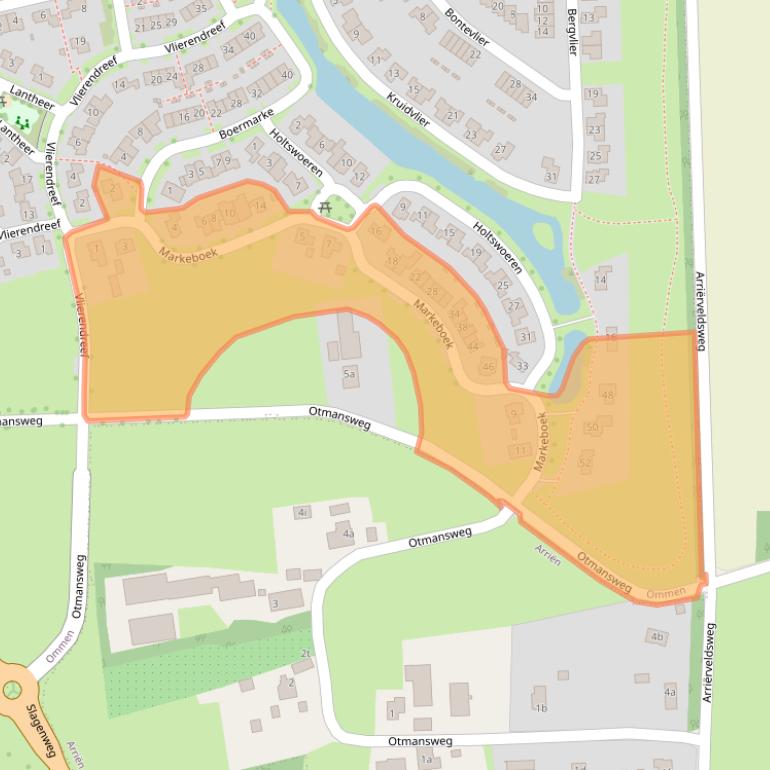 Kaart van postcodegebied 7732BH.