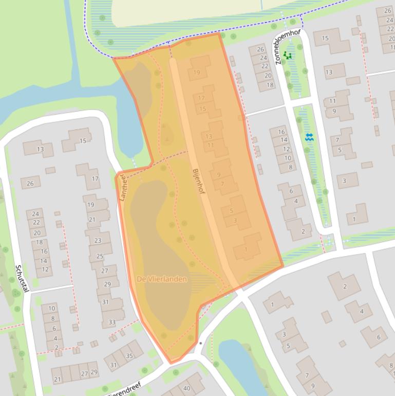 Kaart van postcodegebied 7732BK.