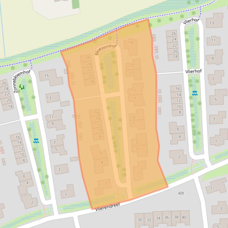 Kaart van postcodegebied 7732BM.