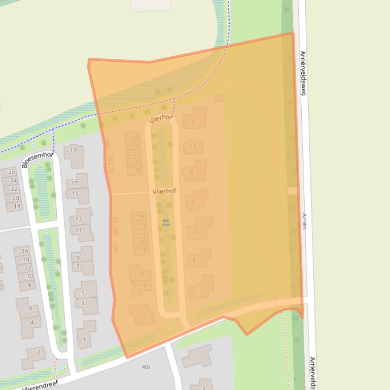 Kaart van postcodegebied 7732BN.
