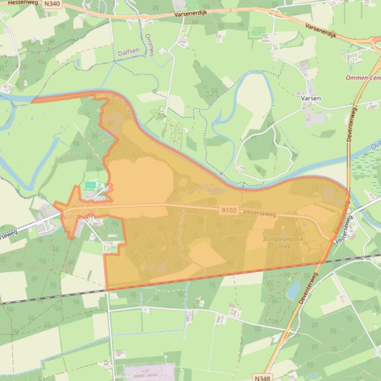 Kaart van postcodegebied 7734PD.