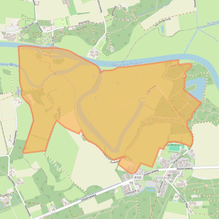 Kaart van postcodegebied 7734PJ.