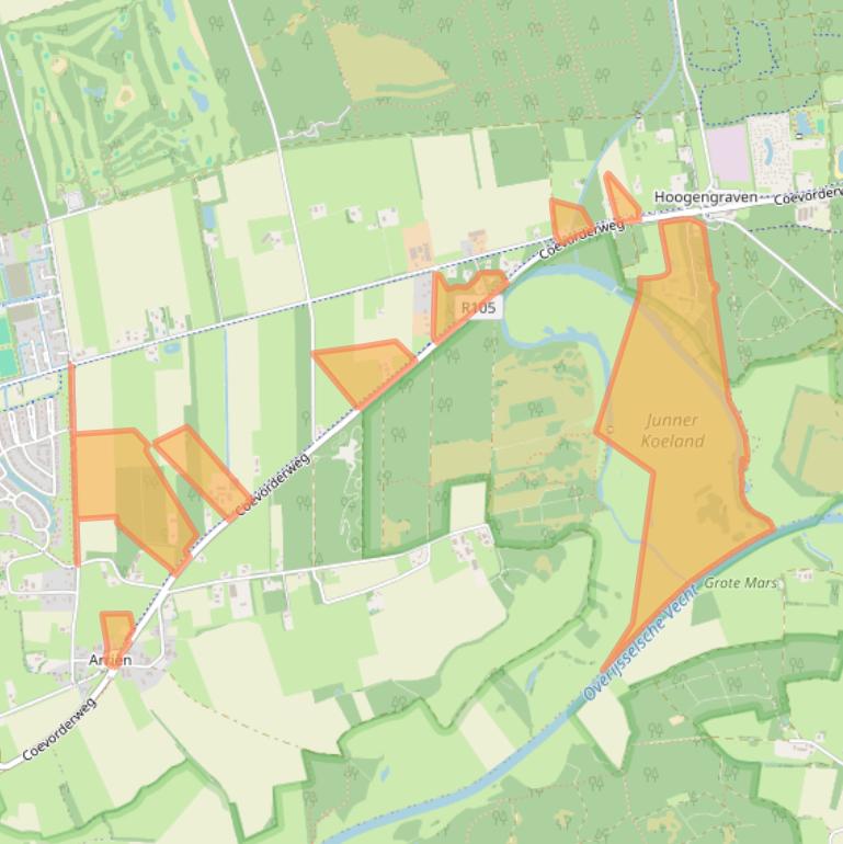 Kaart van postcodegebied 7735KJ.
