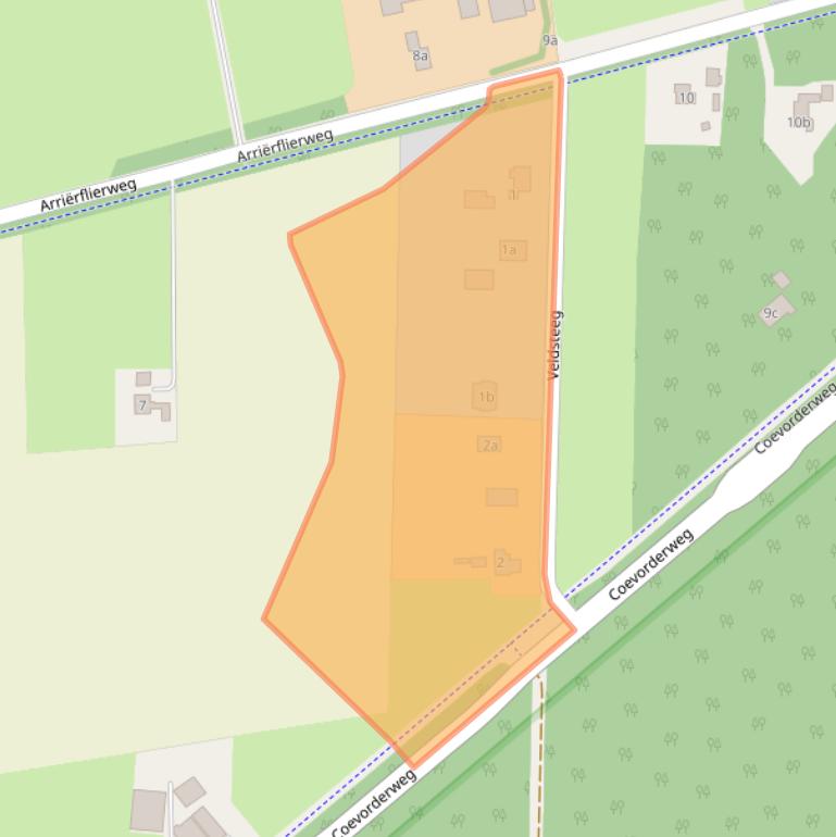 Kaart van postcodegebied 7735KL.