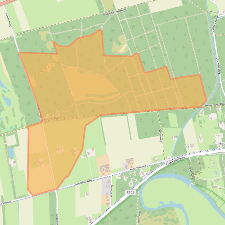 Kaart van postcodegebied 7735KM.