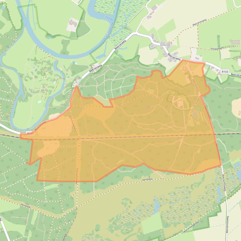 Kaart van postcodegebied 7736PM.