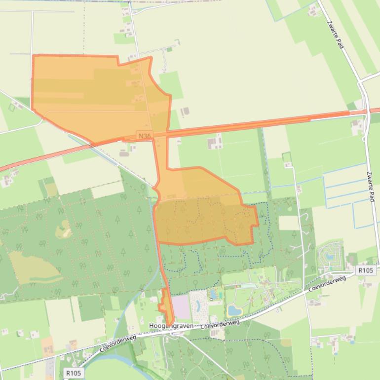 Kaart van postcodegebied 7737PA.