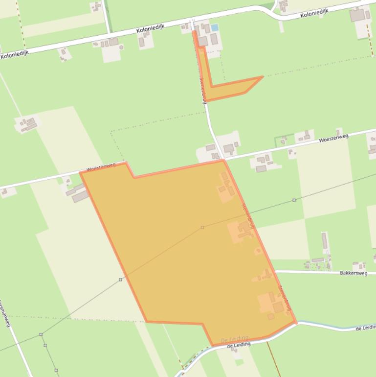 Kaart van postcodegebied 7738PP.