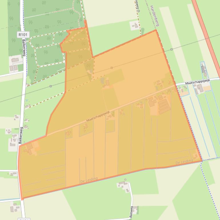 Kaart van postcodegebied 7738PS.