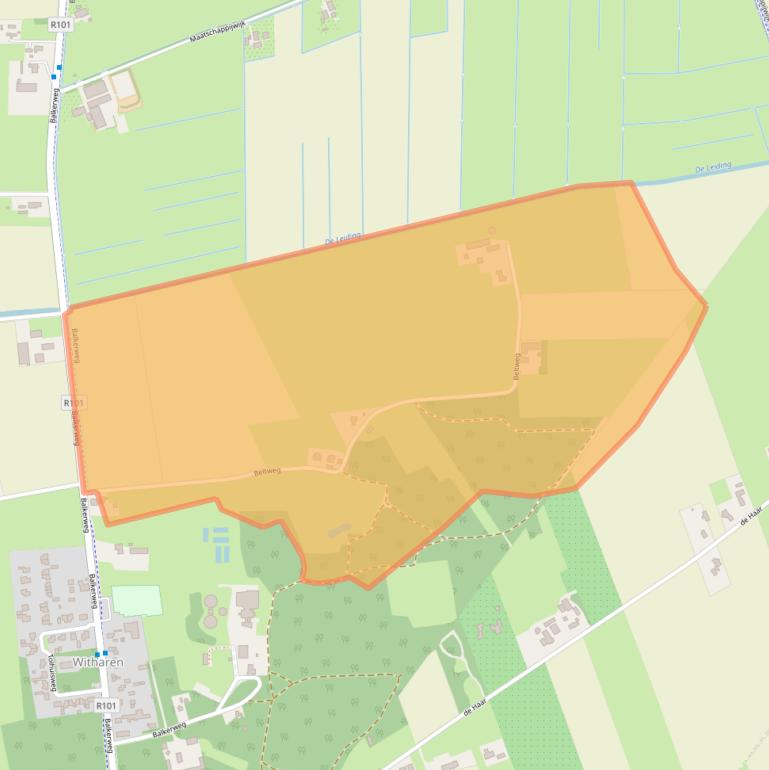 Kaart van postcodegebied 7738PT.