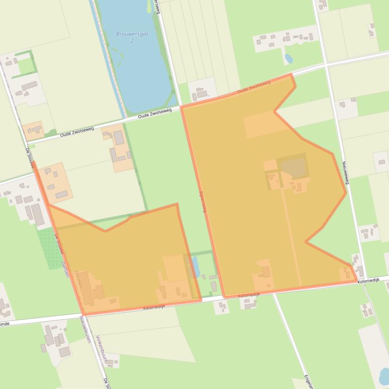 Kaart van postcodegebied 7739PC.