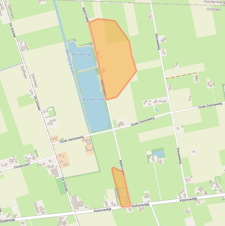 Kaart van postcodegebied 7739PJ.