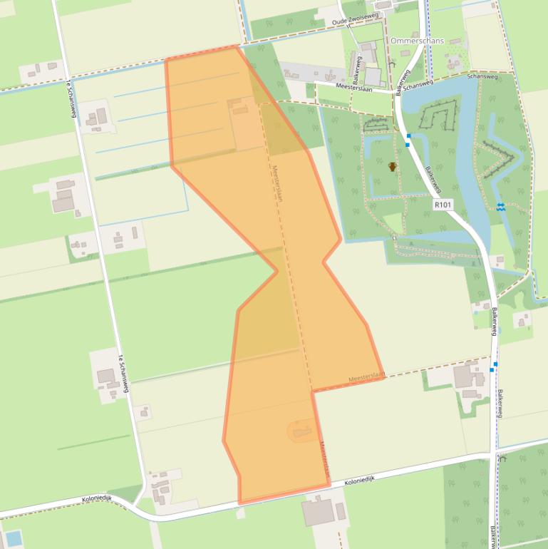 Kaart van postcodegebied 7739PS.