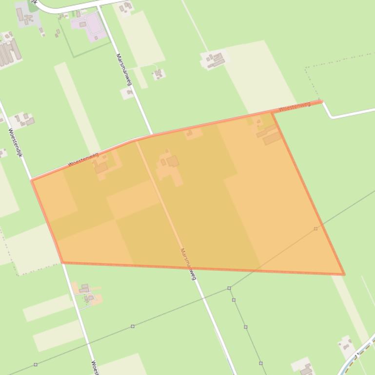 Kaart van postcodegebied 7739RA.