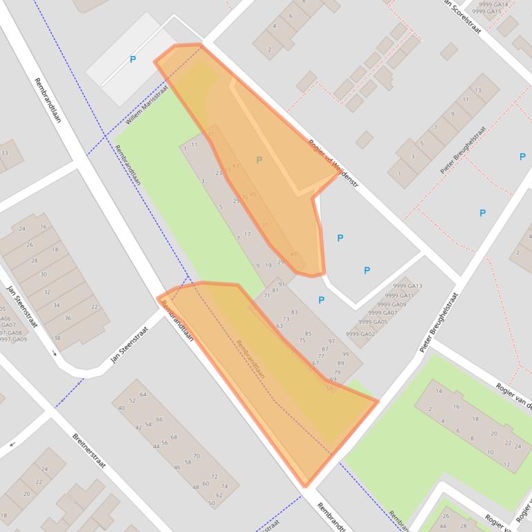 Kaart van postcodegebied 7741AB.