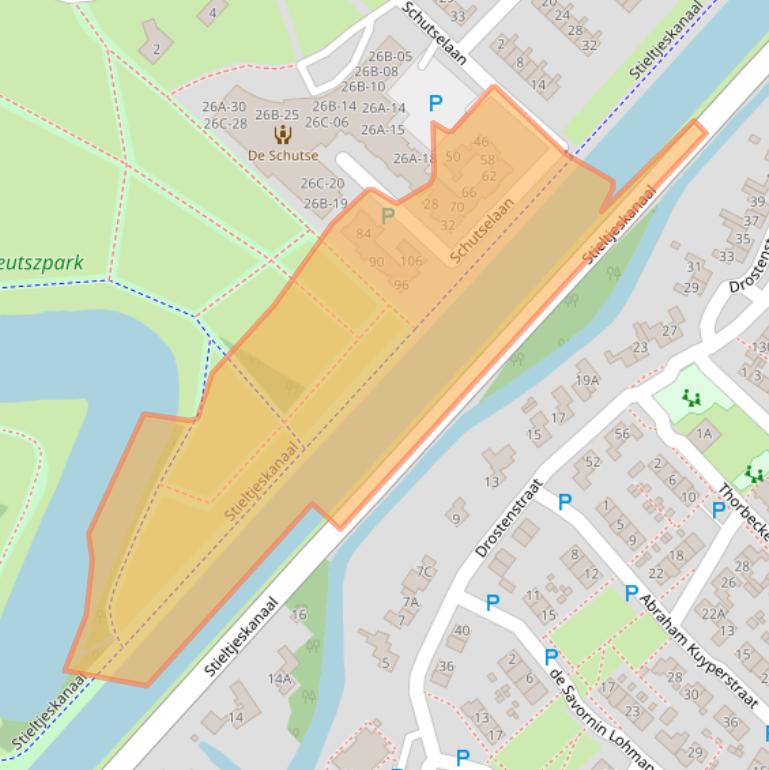 Kaart van postcodegebied 7741AZ.