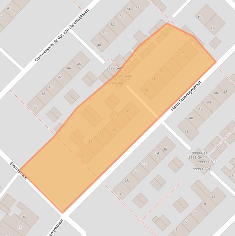 Kaart van postcodegebied 7741BT.