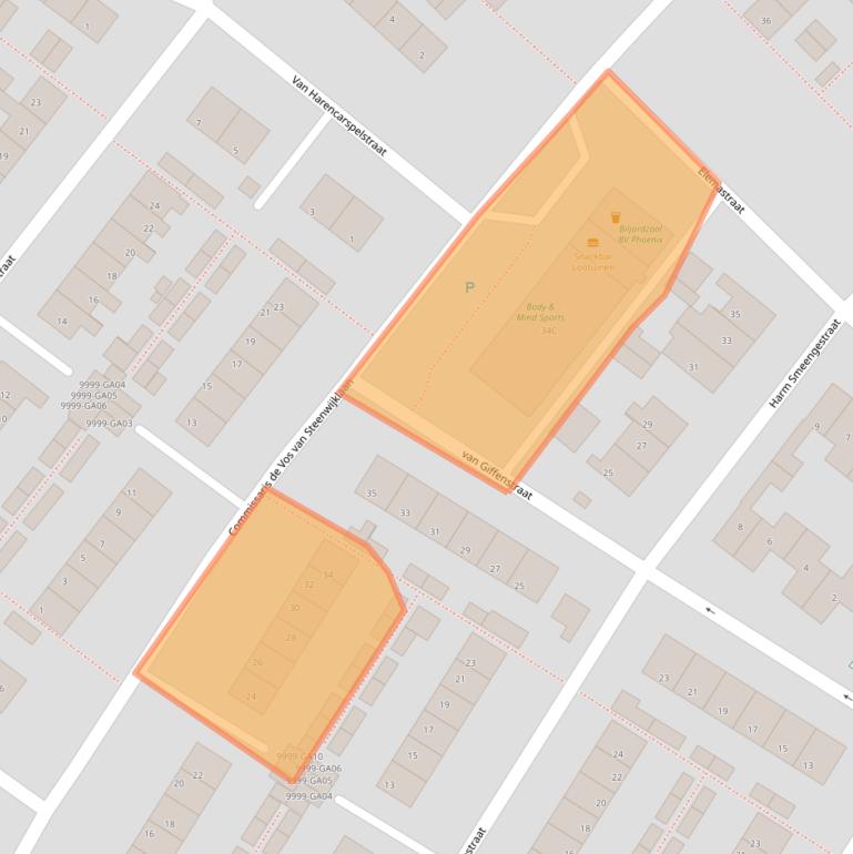 Kaart van postcodegebied 7741CD.