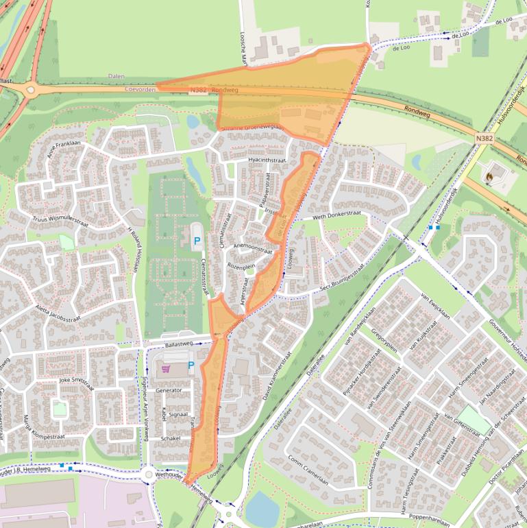 Kaart van postcodegebied 7741EG.