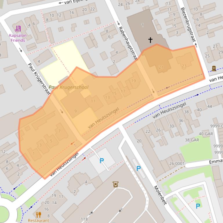 Kaart van postcodegebied 7741ER.