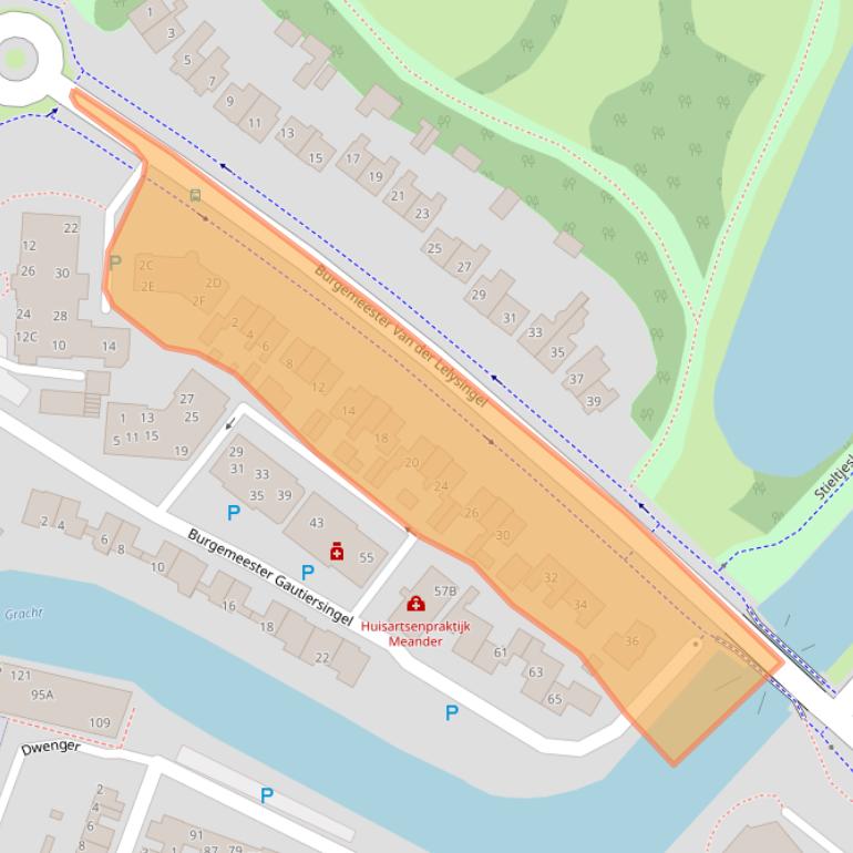 Kaart van postcodegebied 7741EZ.